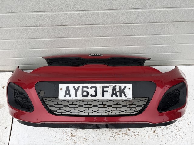 15193 Kia Rio III. (UB) 2011-2017 Első Lökhárító Piros 