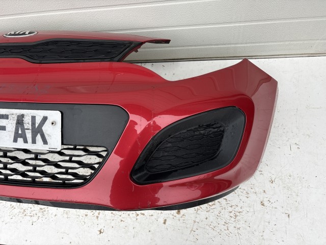 15193 Kia Rio III. (UB) 2011-2017 Első Lökhárító Piros 