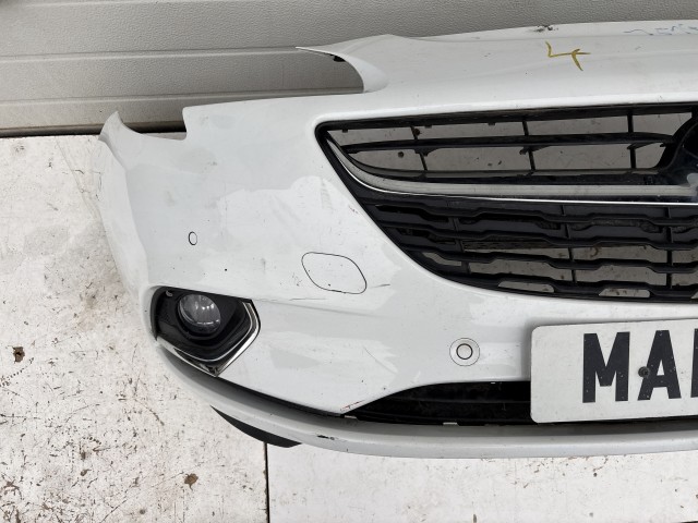 15192 Opel Corsa E Első Lökhárító Fehér 6 radaros