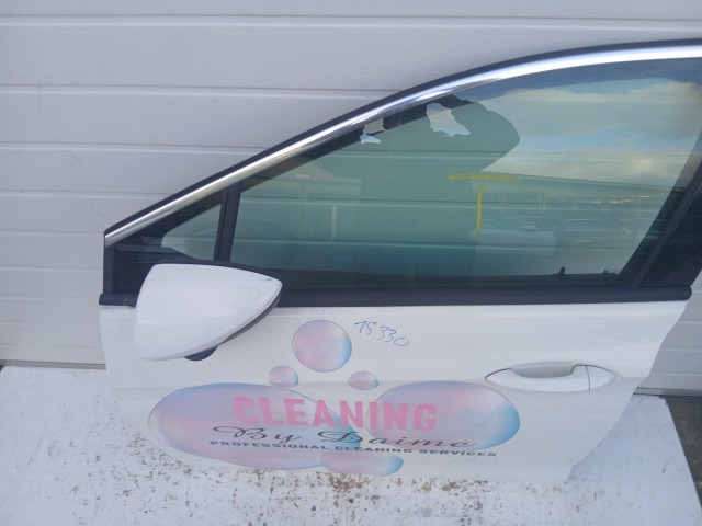 15330 Opel Astra K Bal első Ajtó Fehér Y40r