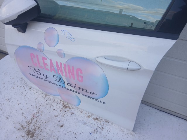 15330 Opel Astra K Bal első Ajtó Fehér Y40r