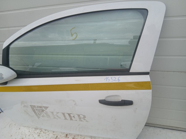15326 Opel Corsa E 3 ajtós Bal első Ajtó Fehér Y40r