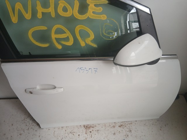 15317 Opel Astra J Jobb első Ajtó Fehér Y40r