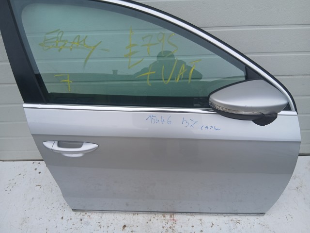 15346 Volkswagen Passat B7 Jobb első Ajtó Ezüst La7w sedan