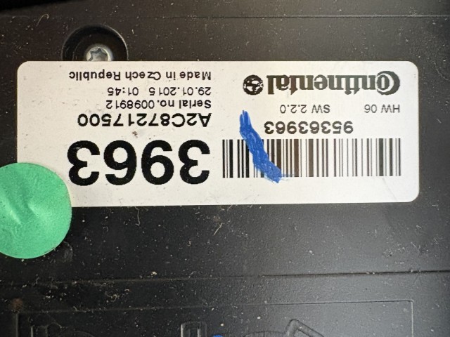 Opel Zafira C Közép konzol MULTIMÉDIA VEZÉRLŐ