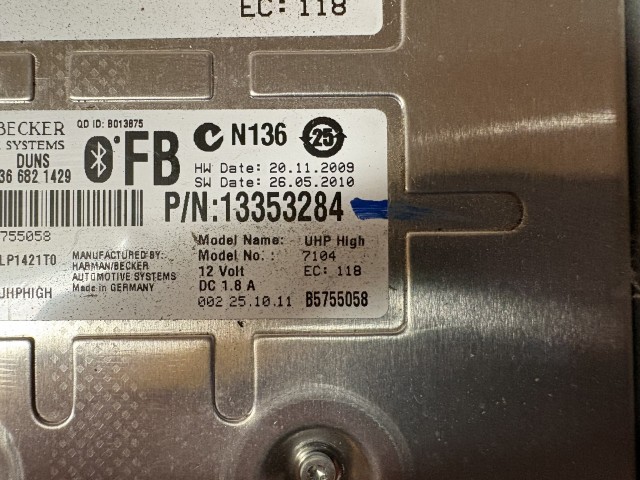 Opel Astra J 2009-2015 Bluetooth Elektronika