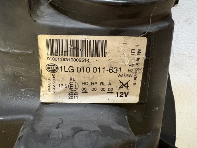 15705 Opel Astra J Bal első Lámpa Fényszóró Angol Facelift 2013-tol