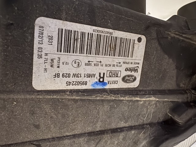 15721 Ford C-max Mk2 Bal első Lámpa Fényszóró Angol Jobbkormányos