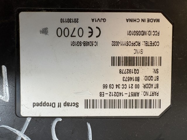 Ford C-max Mk2 2011 Bluetooth Elektronika