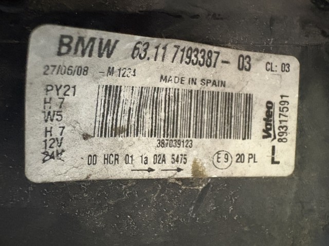 15812 BMW 1 (E87) 2004-2011 Lámpa , Fényszóró Használt Bal első 