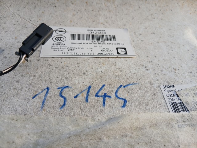 Opel Zafira C 2011-2017 Tetőkárpit Használt