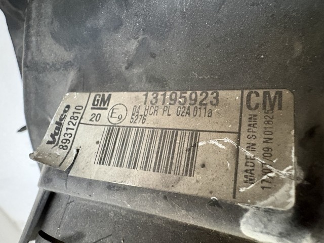 16270 Opel Corsa C Bal első Lámpa Fényszóró