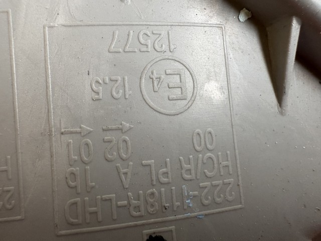 16301 Chevrolet Spark 2010 Jobb első Lámpa Fényszóró