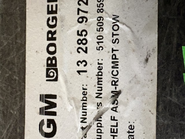 Opel Meriva B 2010-2017 Csomagtértálca Használt