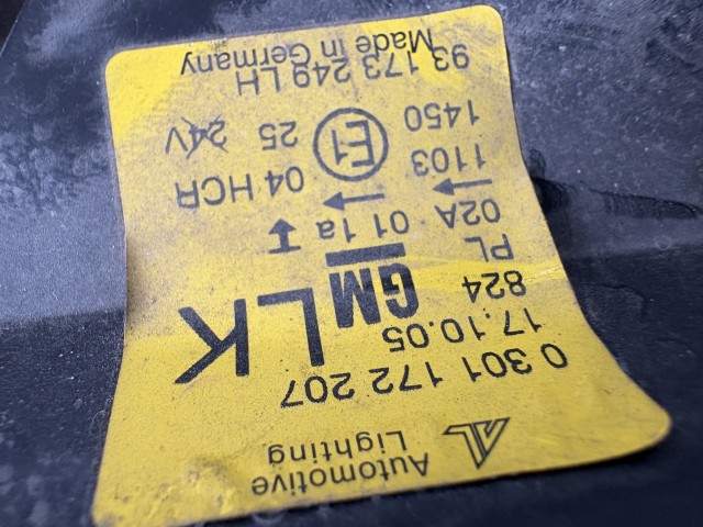 16385 Opel Corsa C Bal első Lámpa , Fényszóró