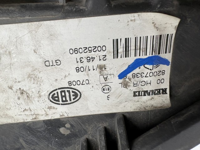 16430 Dacia Sandero I 2008-2013 Bal első Lámpa Fényszóró