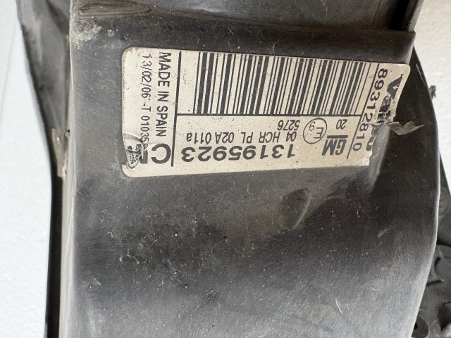 16431 Opel Corsa C Bal első  Lámpa Fényszóró