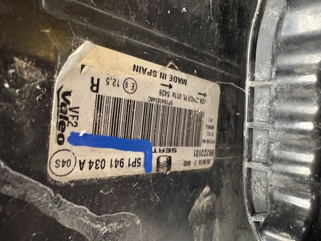 16436 Seat Altea 5P  Jobb első Lámpa Fényszóró