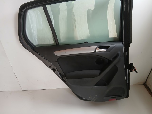 16457 Volkswagen Golf 6 2008-2013 Bal hátsó Ajtó Fekete