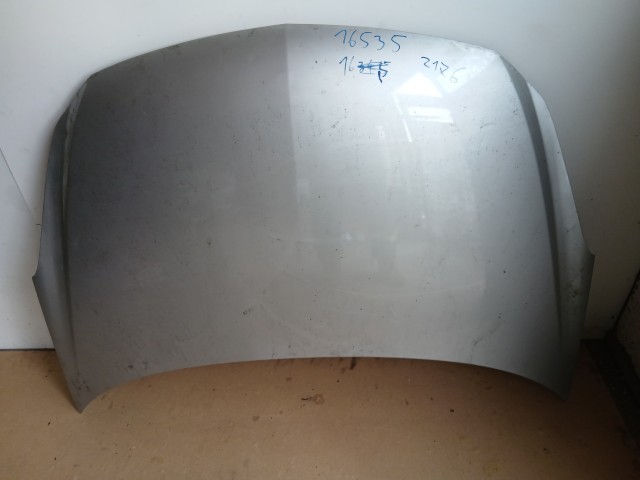 16535 Opel Corsa D 2006-2014 Motorháztető Használt Ezüst Z176 