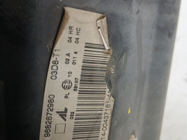 16529 Citroen C3 2002-2010 Jobb első Lámpa , Fényszóró