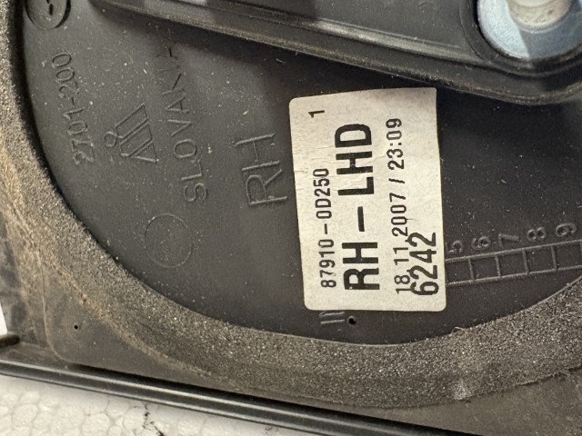 16677 Toyota Yaris II. 2005-2011(xp90) 2005-2011 Jobb Tükör Kékes szürke