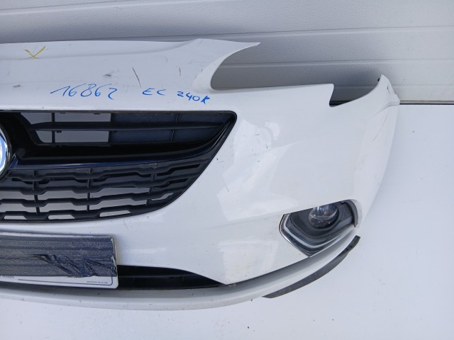 16862 Opel Corsa E első  Lökhárító Fehér Z40R