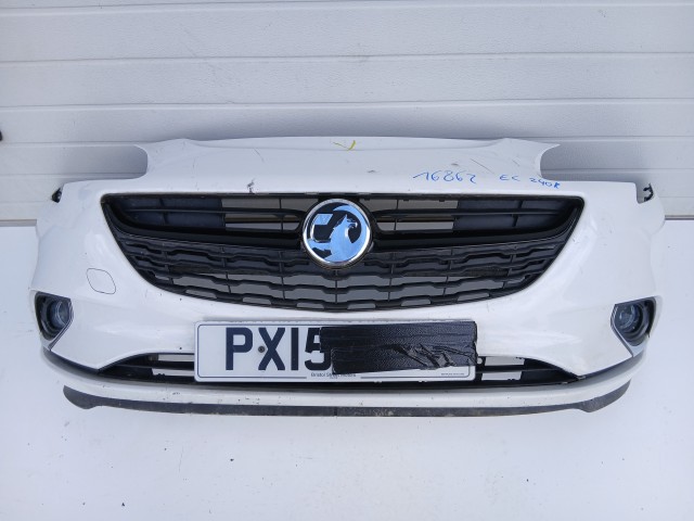 16862 Opel Corsa E első  Lökhárító Fehér Z40R