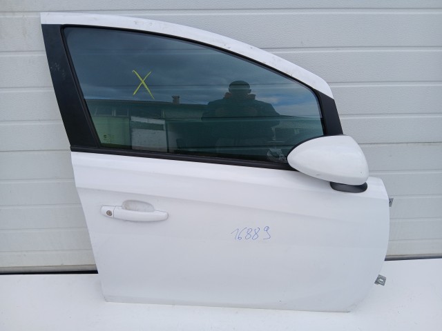 16889 Opel Corsa E Jobb első Ajtó Fehér