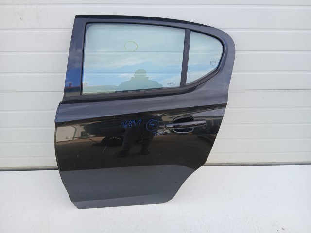 16891 Opel Corsa E Bal hátsó Ajtó Fekete Z22C