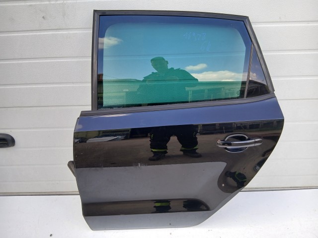 16928 Volkswagen Polo 6r 2009-2017 Bal hátsó Ajtó Fekete