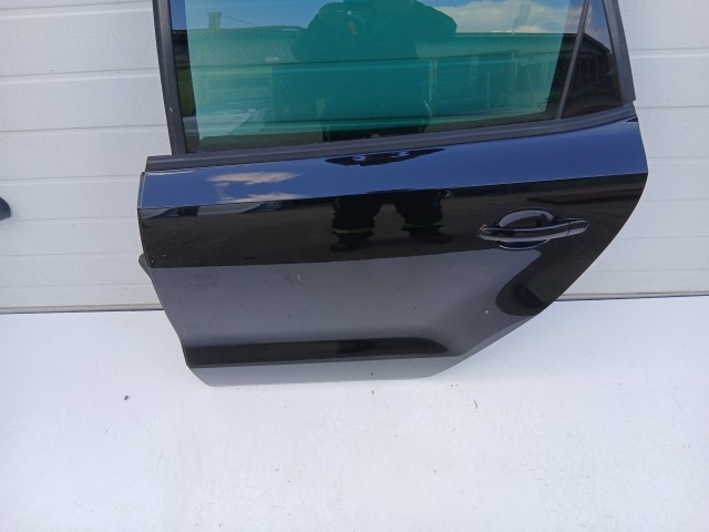 16928 Volkswagen Polo 6r 2009-2017 Bal hátsó Ajtó Fekete