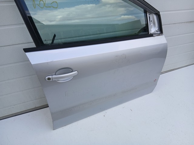 16933 Volkswagen Polo 6r 2009-2017 Jobb első Ajtó Ezüst La7w