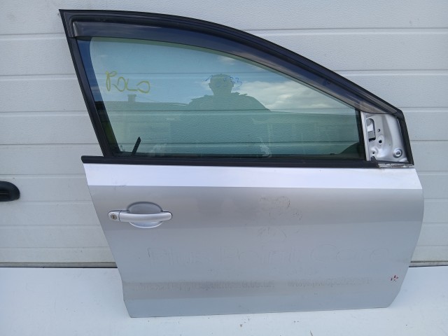 16933 Volkswagen Polo 6r 2009-2017 Jobb első Ajtó Ezüst La7w
