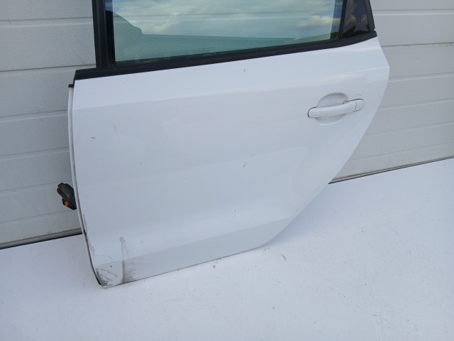 16934 Volkswagen Polo 6r 2009-2017 Bal hátsó Ajtó Fehér