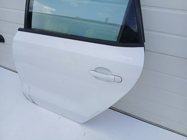 16934 Volkswagen Polo 6r 2009-2017 Bal hátsó Ajtó Fehér