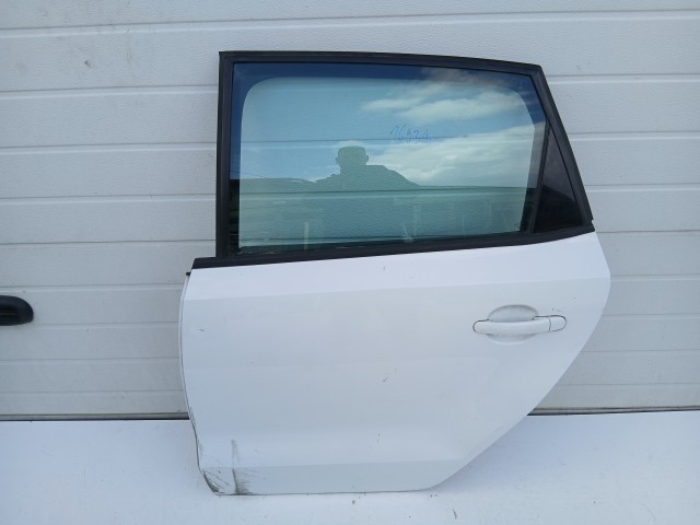 16934 Volkswagen Polo 6r 2009-2017 Bal hátsó Ajtó Fehér