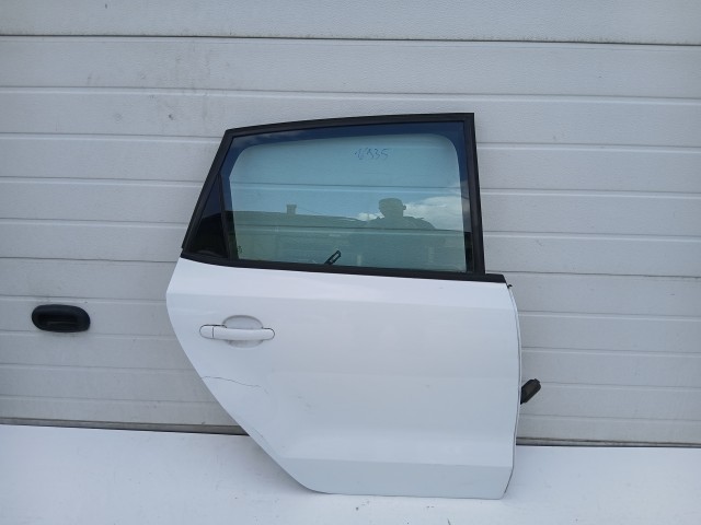 16935 Volkswagen Polo 6r 2009-2017 Jobb hátsó Ajtó Fehér