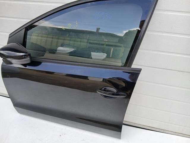 16936 Volkswagen Polo 6r 2009-2017 Bal első Ajtó Fekete