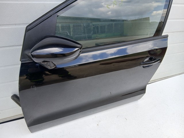 16936 Volkswagen Polo 6r 2009-2017 Bal első Ajtó Fekete