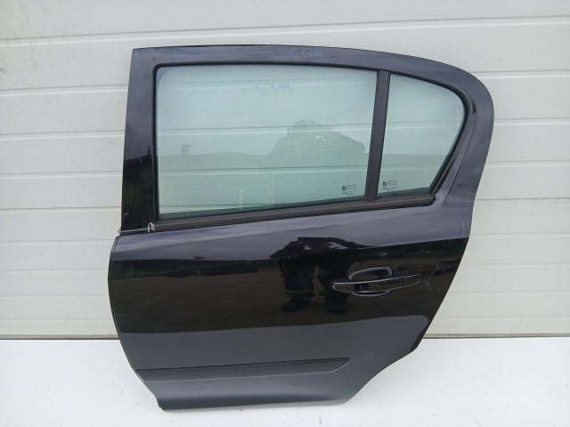 16943 Opel Corsa D 2006-2014 Bal hátsó Ajtó Fekete Z20r