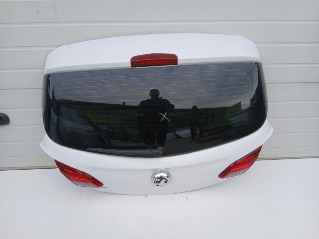 16958 Opel Corsa E 2014- 2014-2019 Csomagtérajtó Használt Fehér Y40r
