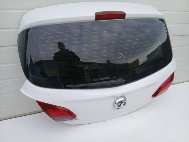 16958 Opel Corsa E 2014- 2014-2019 Csomagtérajtó Használt Fehér Y40r