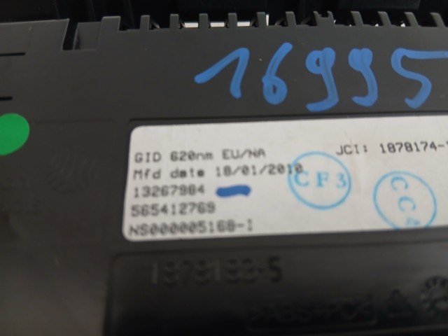 Opel Astra J 2009-2015 Infócenter, Közép kijelző Használt