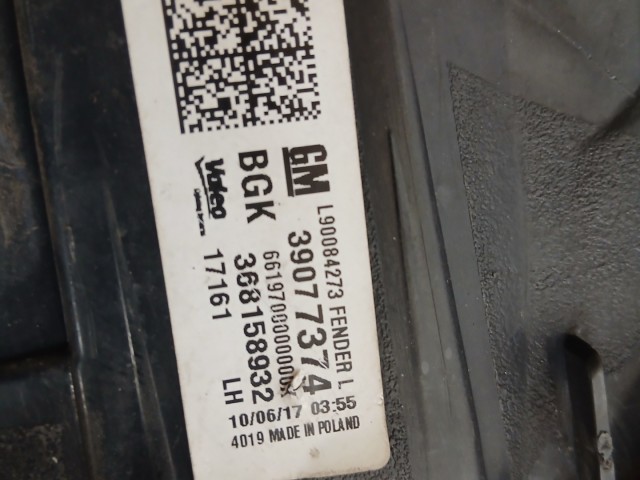 17006 Opel Astra K Kombi Bal hátsó Lámpa