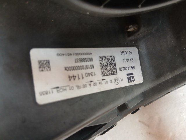 17028 Opel Astra K 2015-2021 Jobb első Lámpa , Fényszóró Angol Jobbkormányos