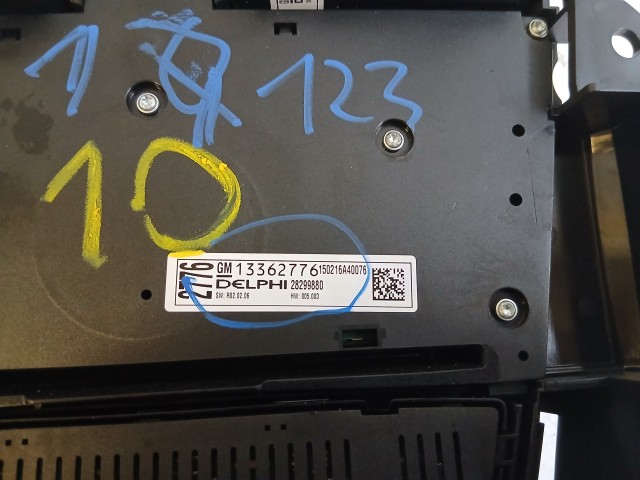 Opel Meriva B 2010-2017 Közép konzol ülésfűtéses