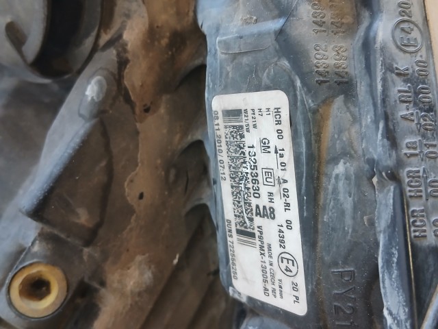 17256 Opel Meriva B 2010-2017 Jobb első Lámpa , Fényszóró