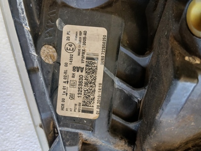 17258 Opel Meriva B 2010-2017 Jobb első Lámpa , Fényszóró