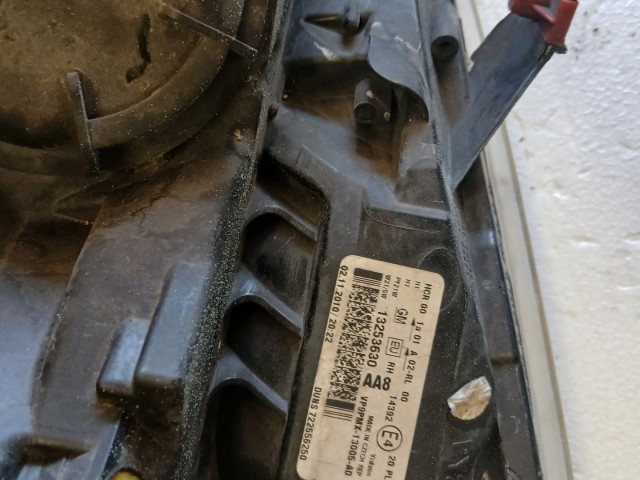 17259 Opel Meriva B 2010-2017 Jobb első Lámpa , Fényszóró